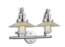 Innovations Lighting 515-2W-PC-G2-LED - Halophane - 2 Light - 18 inch - Polished Chrome - Bath Vanity Light