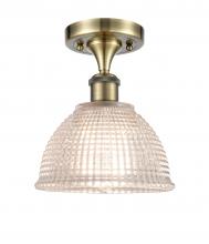 Innovations Lighting 516-1C-AB-G422-LED - Arietta - 1 Light - 8 inch - Antique Brass - Semi-Flush Mount