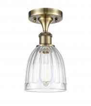 Innovations Lighting 516-1C-AB-G442 - Brookfield - 1 Light - 6 inch - Antique Brass - Semi-Flush Mount