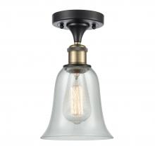 Innovations Lighting 516-1C-BAB-G2812-LED - Hanover - 1 Light - 6 inch - Black Antique Brass - Semi-Flush Mount