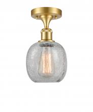 Innovations Lighting 516-1C-SG-G105-LED - Belfast - 1 Light - 6 inch - Satin Gold - Semi-Flush Mount