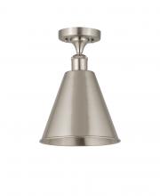  516-1C-SN-MBC-8-SN - Berkshire - 1 Light - 8 inch - Brushed Satin Nickel - Semi-Flush Mount