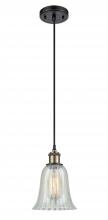  516-1P-BAB-G2811 - Hanover - 1 Light - 6 inch - Black Antique Brass - Cord hung - Mini Pendant