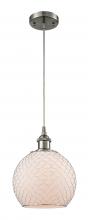 Innovations Lighting 516-1P-SN-G121-8CSN-LED - Farmhouse Chicken Wire - 1 Light - 8 inch - Brushed Satin Nickel - Cord hung - Mini Pendant