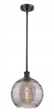 Innovations Lighting 516-1S-BK-G1213-10SM - Athens Deco Swirl - 1 Light - 10 inch - Matte Black - Mini Pendant