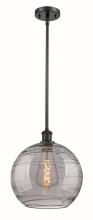 Innovations Lighting 516-1S-BK-G1213-12SM - Athens Deco Swirl - 1 Light - 12 inch - Matte Black - Mini Pendant