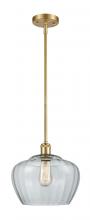  516-1S-SG-G92-L - Fenton - 1 Light - 11 inch - Satin Gold - Mini Pendant