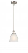  516-1S-SN-G381 - Castile - 1 Light - 6 inch - Brushed Satin Nickel - Mini Pendant