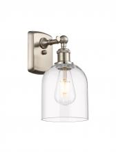  516-1W-SN-G558-6CL - Bella - 1 Light - 6 inch - Brushed Satin Nickel - Sconce