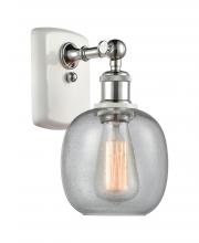  516-1W-WPC-G104 - Belfast - 1 Light - 6 inch - White Polished Chrome - Sconce