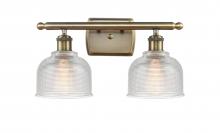 Innovations Lighting 516-2W-AB-G412-LED - Dayton - 2 Light - 16 inch - Antique Brass - Bath Vanity Light