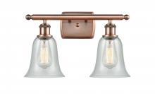 Innovations Lighting 516-2W-AC-G2812-LED - Hanover - 2 Light - 16 inch - Antique Copper - Bath Vanity Light