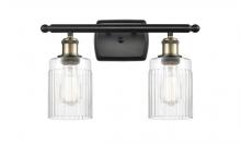  516-2W-BAB-G342 - Hadley - 2 Light - 15 inch - Black Antique Brass - Bath Vanity Light