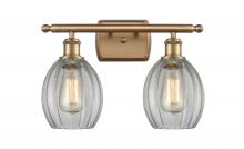 Innovations Lighting 516-2W-BB-G82-LED - Eaton - 2 Light - 16 inch - Brushed Brass - Bath Vanity Light