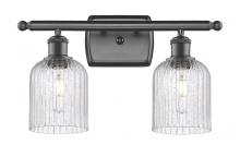  516-2W-OB-G559-5SDY - Bridal Veil - 2 Light - 15 inch - Oil Rubbed Bronze - Bath Vanity Light