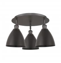  516-3C-OB-MBD-75-OB - Bristol - 3 Light - 19 inch - Oil Rubbed Bronze - Flush Mount