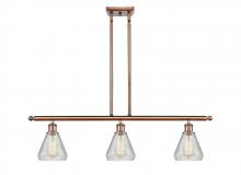  516-3I-AC-G275 - Conesus - 3 Light - 36 inch - Antique Copper - Cord hung - Island Light