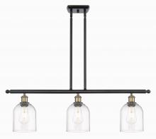  516-3I-BAB-G558-6CL - Bella - 3 Light - 36 inch - Black Antique Brass - Cord hung - Island Light