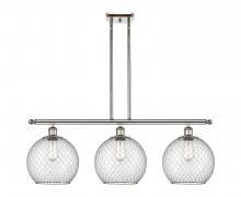 Innovations Lighting 516-3I-PN-G122-10CSN-LED - Farmhouse Chicken Wire - 3 Light - 37 inch - Polished Nickel - Cord hung - Island Light