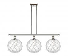 Innovations Lighting 516-3I-PN-G122-10RW - Farmhouse Rope - 3 Light - 37 inch - Polished Nickel - Cord hung - Island Light