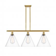  516-3I-SG-GBC-122 - Berkshire - 3 Light - 39 inch - Satin Gold - Cord hung - Island Light