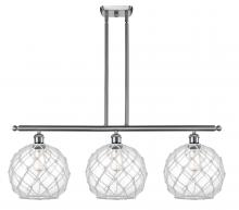 Innovations Lighting 516-3I-SN-G122-10RW - Farmhouse Rope - 3 Light - 37 inch - Brushed Satin Nickel - Cord hung - Island Light