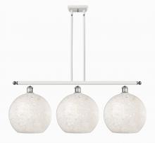 Innovations Lighting 516-3I-WPC-G1216-12WM - White Mouchette - 3 Light - 39 inch - White Polished Chrome - Stem Hung - Island Light