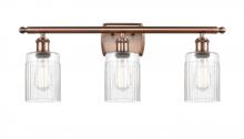  516-3W-AC-G342 - Hadley - 3 Light - 25 inch - Antique Copper - Bath Vanity Light