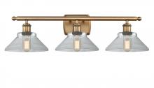 Innovations Lighting 516-3W-BB-G132-LED - Orwell - 3 Light - 28 inch - Brushed Brass - Bath Vanity Light