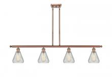  516-4I-AC-G275 - Conesus - 4 Light - 48 inch - Antique Copper - Cord hung - Island Light