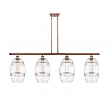  516-4I-AC-G557-8CL - Vaz - 4 Light - 48 inch - Antique Copper - Cord hung - Island Light