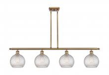  516-4I-BB-G122C-8CL - Athens - 4 Light - 48 inch - Brushed Brass - Cord hung - Island Light