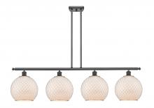 Innovations Lighting 516-4I-OB-G121-10CSN - Farmhouse Chicken Wire - 4 Light - 48 inch - Oil Rubbed Bronze - Cord hung - Island Light