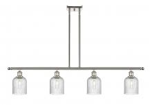  516-4I-PN-G559-5SDY - Bridal Veil - 4 Light - 48 inch - Polished Nickel - Cord hung - Island Light