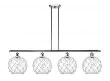 Innovations Lighting 516-4I-SN-G122-10RW - Farmhouse Rope - 4 Light - 48 inch - Brushed Satin Nickel - Cord hung - Island Light