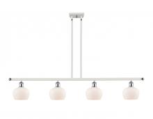 Innovations Lighting 516-4I-WPC-G91-LED - Fenton - 4 Light - 48 inch - White Polished Chrome - Cord hung - Island Light