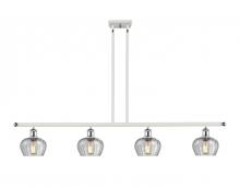 Innovations Lighting 516-4I-WPC-G92-LED - Fenton - 4 Light - 48 inch - White Polished Chrome - Cord hung - Island Light