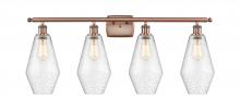  516-4W-AC-G654-7 - Cindyrella - 4 Light - 37 inch - Antique Copper - Bath Vanity Light