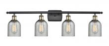 Innovations Lighting 516-4W-BAB-G257-LED - Caledonia - 4 Light - 35 inch - Black Antique Brass - Bath Vanity Light