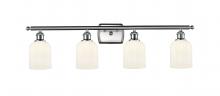  516-4W-SN-G559-5GWH - Bridal Veil - 4 Light - 35 inch - Brushed Satin Nickel - Bath Vanity Light