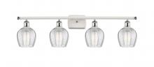 Innovations Lighting 516-4W-WPC-G462-6 - Norfolk - 4 Light - 36 inch - White Polished Chrome - Bath Vanity Light