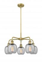  516-5CR-BB-G104 - Belfast - 5 Light - 24 inch - Brushed Brass - Chandelier