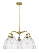  516-5CR-BB-GBD-94 - Bristol - 5 Light - 27 inch - Brushed Brass - Chandelier