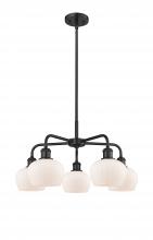  516-5CR-BK-G91 - Fenton - 5 Light - 25 inch - Matte Black - Chandelier