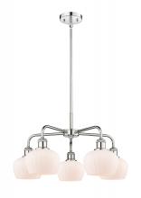  516-5CR-PC-G91 - Fenton - 5 Light - 25 inch - Polished Chrome - Chandelier