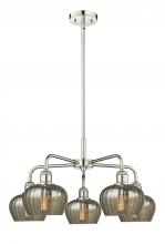  516-5CR-PN-G96 - Fenton - 5 Light - 25 inch - Polished Nickel - Chandelier