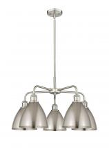 Innovations Lighting 516-5CR-SN-MBD-75-SN - Bristol - 5 Light - 26 inch - Satin Nickel - Chandelier