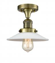 Innovations Lighting 517-1CH-AB-G1-LED - Halophane - 1 Light - 9 inch - Antique Brass - Semi-Flush Mount