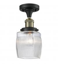  517-1CH-BAB-G302 - Colton - 1 Light - 6 inch - Black Antique Brass - Semi-Flush Mount