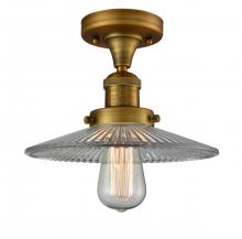 Innovations Lighting 517-1CH-BB-G2-LED - Halophane - 1 Light - 9 inch - Brushed Brass - Semi-Flush Mount